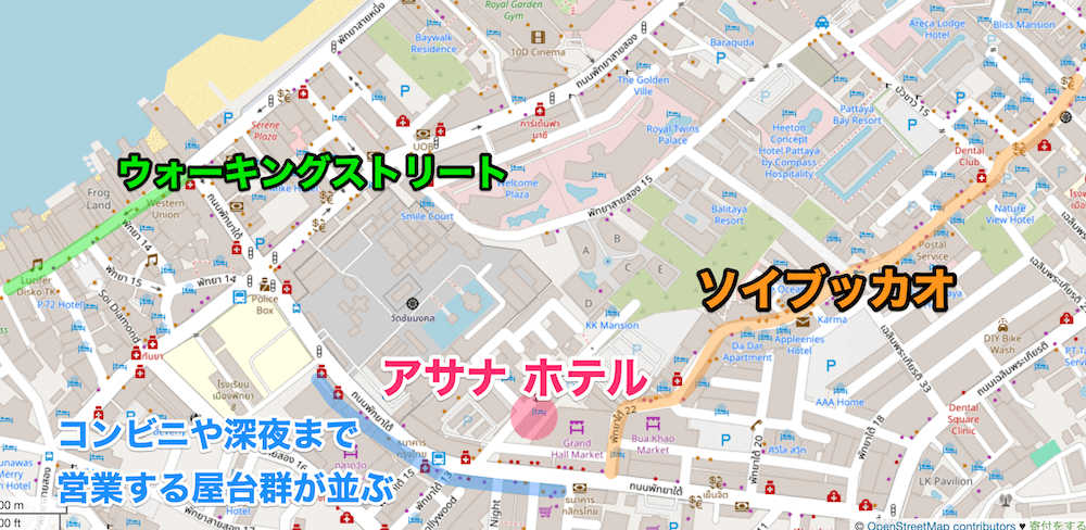 アサナ ホテル&レジデンス（Asana Hotel & Residence）周辺の地図