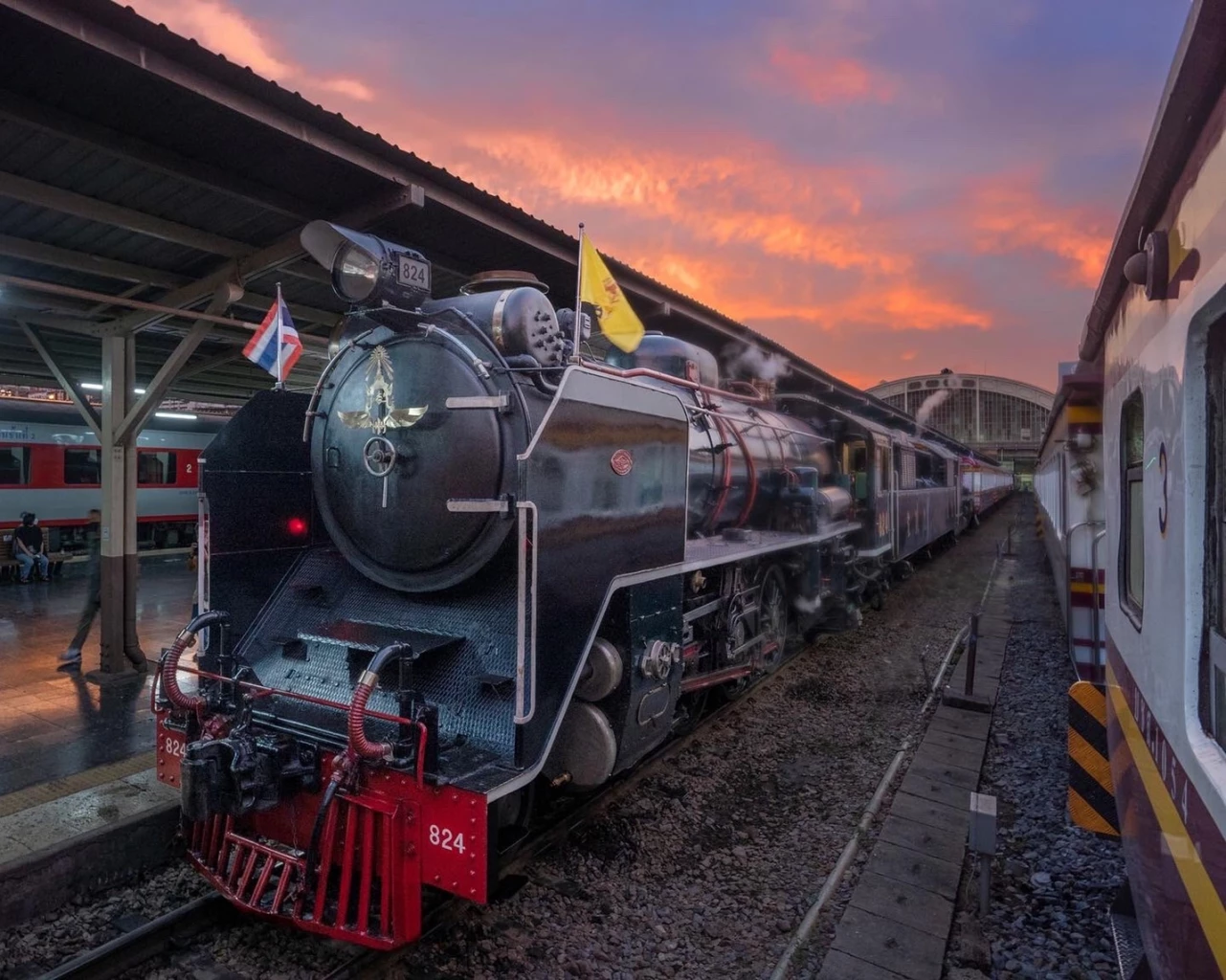 🇹🇭鉄道ファンに❣️タイ国鉄(SRT)が🚂蒸気機関車(日本車輛製造の