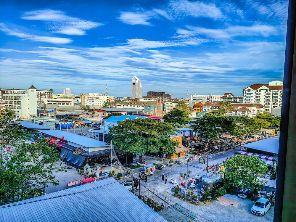 アクア ホテル(Acqua Hotel)の客室バルコニーから見える景色