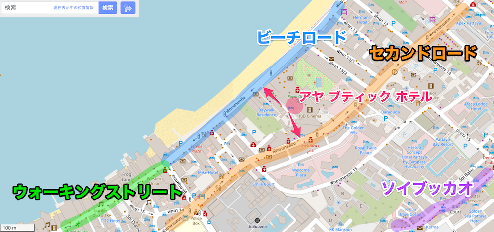 アヤ ブティック ホテル(Aya Boutique Hotel)周辺の地図