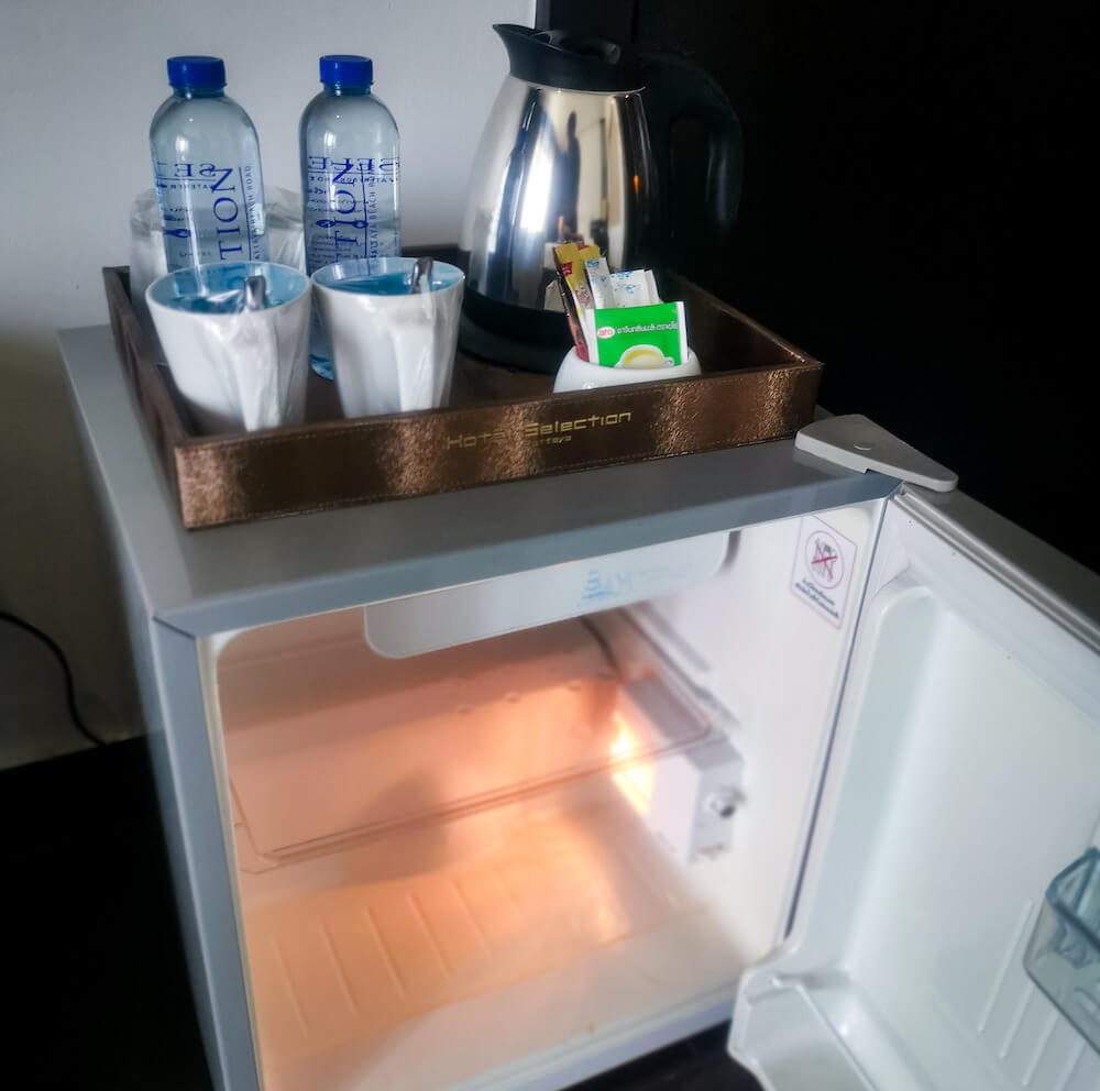 デラックスシービュールームの冷蔵庫