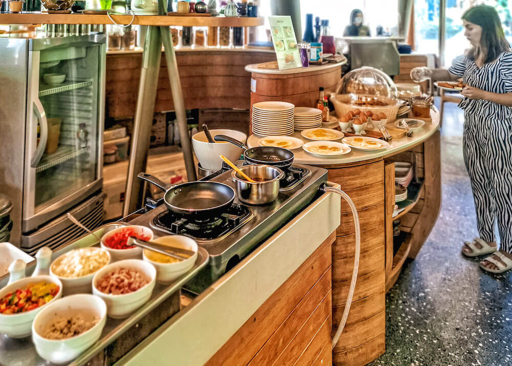 ナバーナネイチャーエスケープ（Navana Nature Escape）の朝食ビュッフェ３