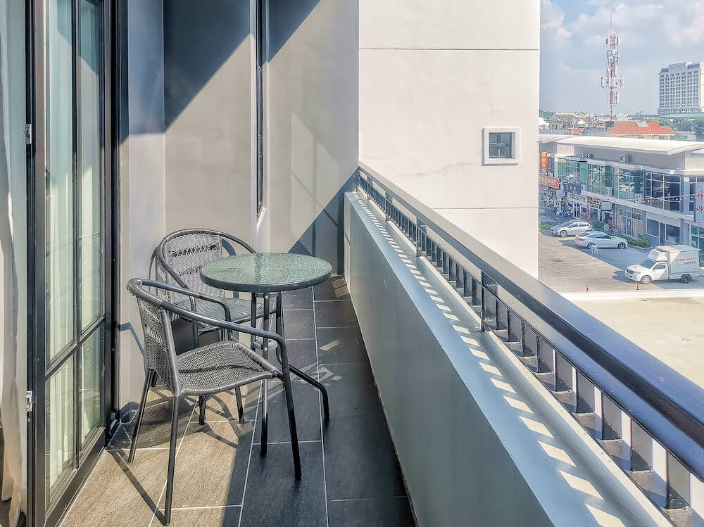 ワン パティオ ホテル パタヤ(One patio hotel pattaya)の客室バルコニー