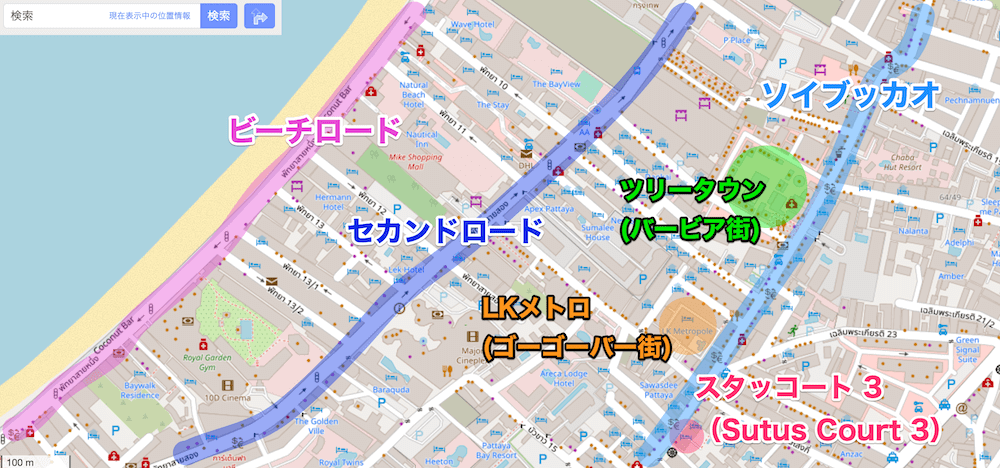 スタッコート 3（Sutus Court 3）周辺の地図