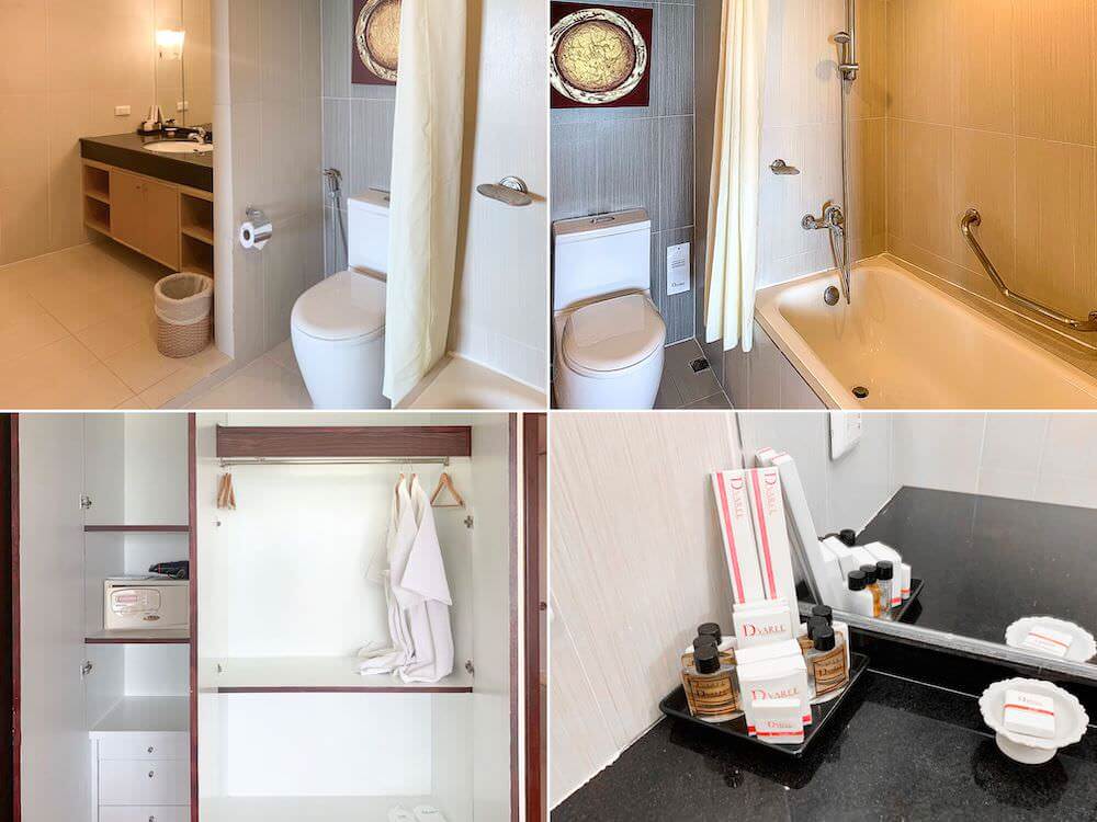 ディー ワーリー ジョムティエン ビーチ パタヤ ホテル(D Varee Jomtien Beach Pattaya Hotel)の客室バスルーム