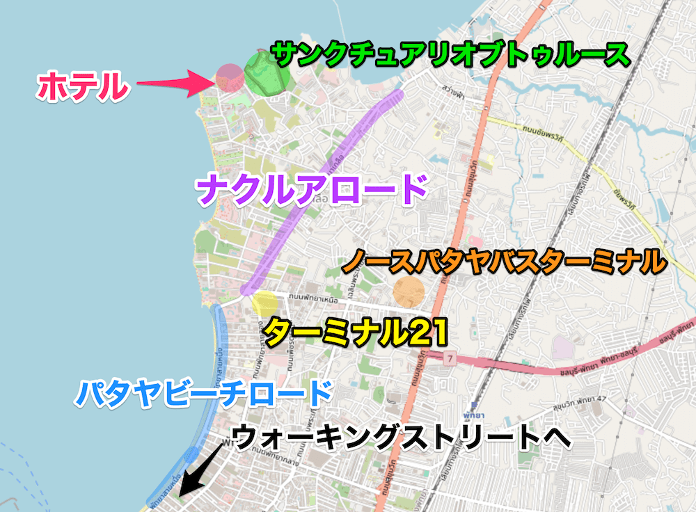 パタヤ モーダス ビーチフロント リゾート(Pattaya Modus Beachfront Resort)周辺の地図