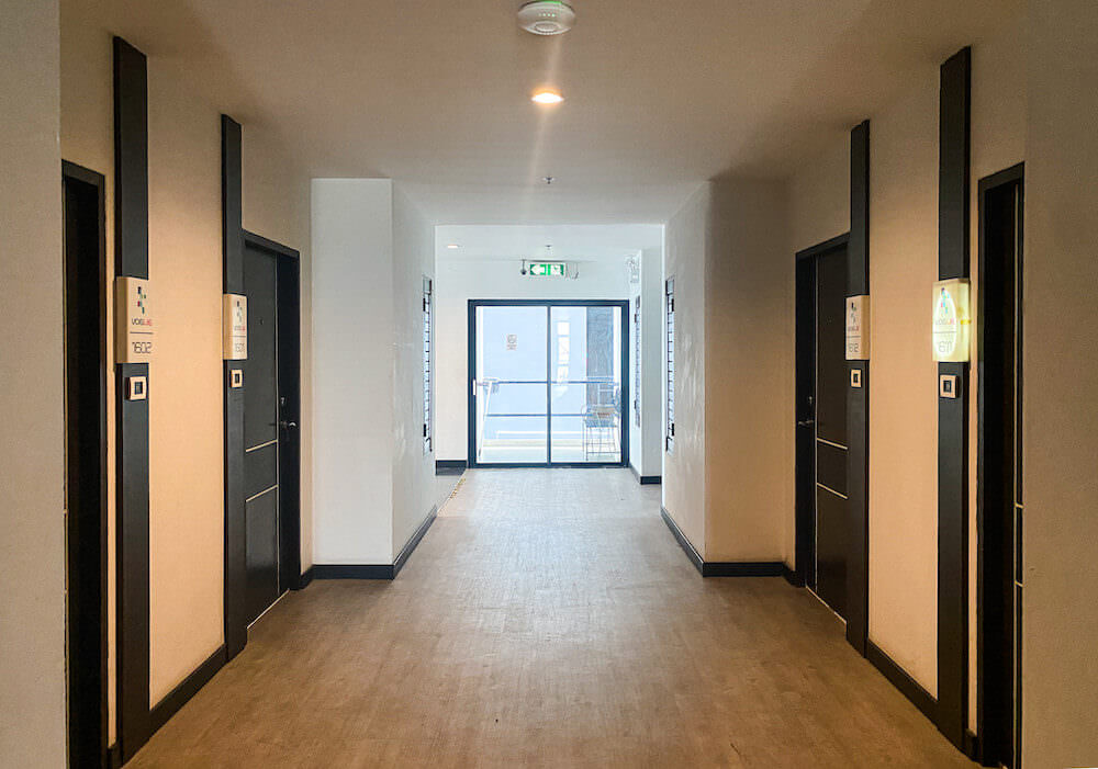 ヴォーグパタヤ(Vogue Pattaya)のホテル内通路