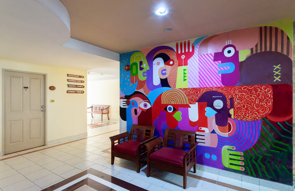 ベラ ヴィラ プリマ ホテル パタヤ(Bella Villa Prima Hotel Pattaya)のホテル内通路