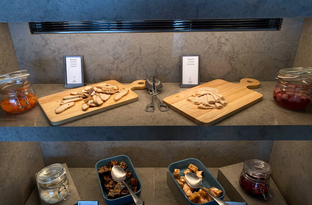 ヒルトンパタヤ(Hilton Pattaya)の朝食ビュッフェハム類